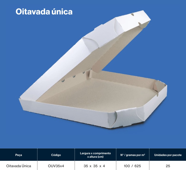 📦 Caixa de Pizza Oitavada Única 